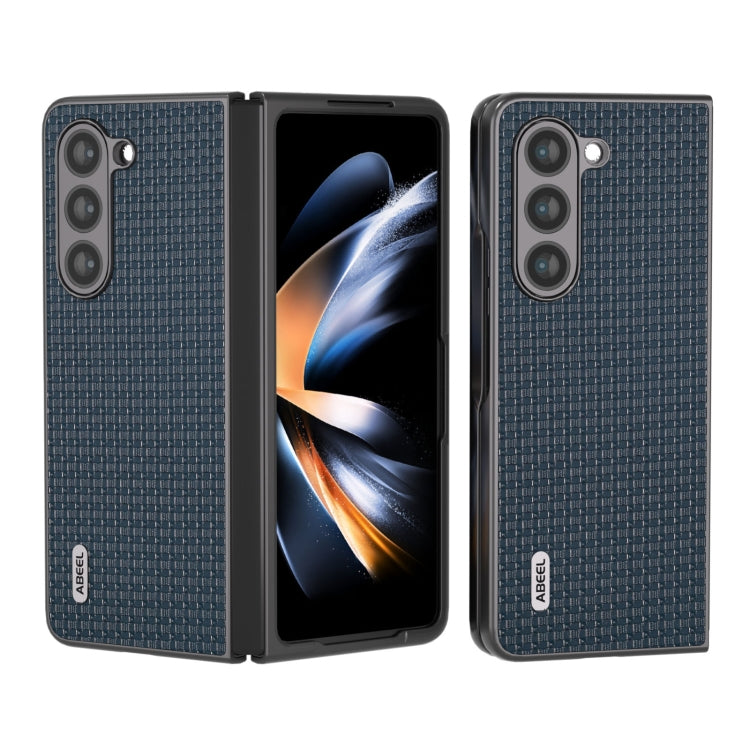 ABEEL Genuine Leather Luxury Series Phone Case, For Samsung Galaxy Z Flip5, For Samsung Galaxy Z Fold5