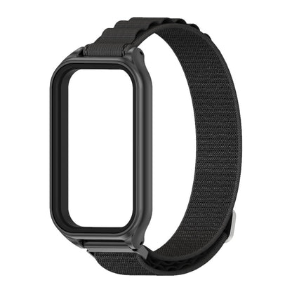Mijobs Metal Shell Nylon Breathable Watch Band, For Xiaomi Smart Band 8 Active / Redmi Band 2