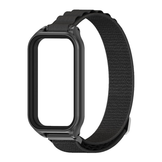 Mijobs Metal Shell Nylon Breathable Watch Band, For Xiaomi Smart Band 8 Active / Redmi Band 2