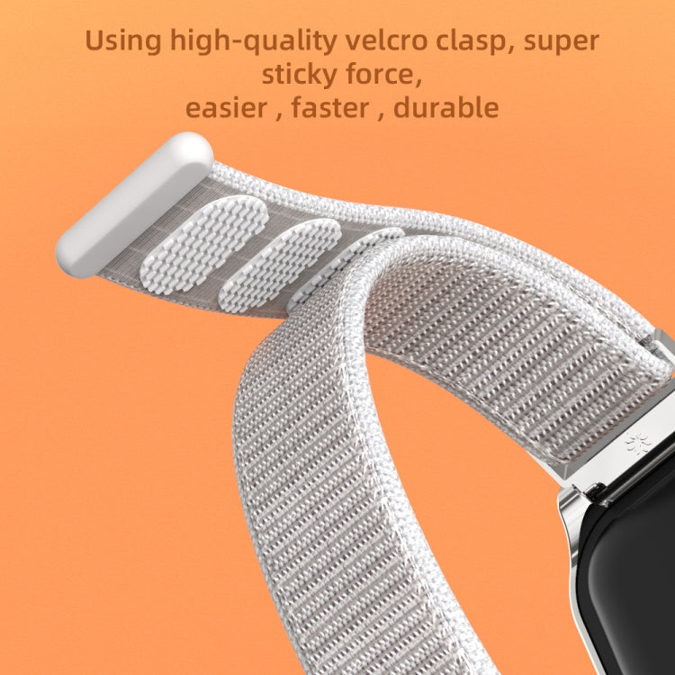 Mijobs Metal Shell Nylon Breathable Watch Band, For Xiaomi Smart Band 8 Active / Redmi Band 2