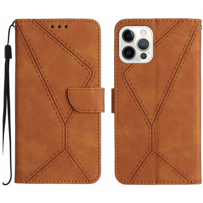 Stitching Embossed Leather Phone Case, For iPhone 14, For iPhone 14 Pro, For iPhone 14 Pro Max, For iPhone 13, For iPhone 13 Pro, For iPhone 13 Pro Max, For iPhone 12 / 12 Pro, For iPhone 12 Pro Max