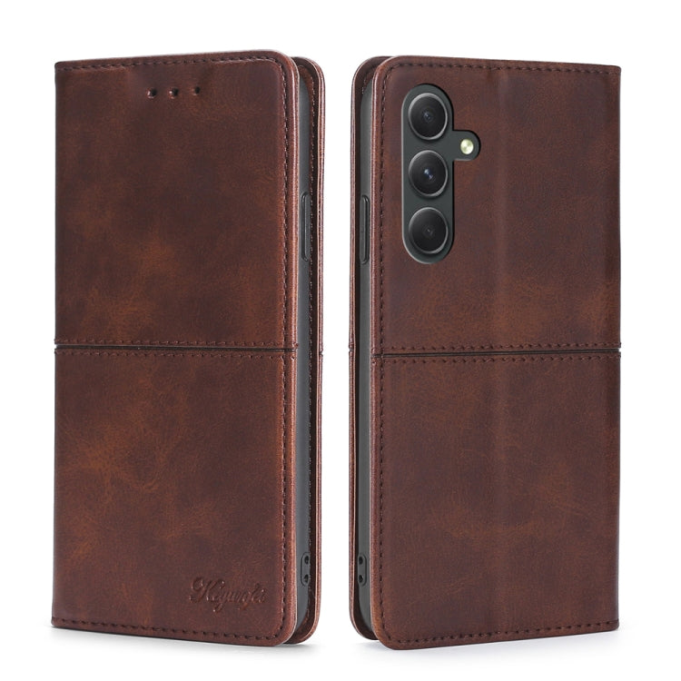 Cow Texture Magnetic Leather Phone Case, For Samsung Galaxy M55 5G, For Samsung Galaxy M15 5G, For Samsung Galaxy Xcover 7 5G, For Samsung Galaxy S24 Ultra 5G, For Samsung Galaxy S24+ 5G, For Samsung Galaxy S24 5G, For Samsung Galaxy F14 5G            ...