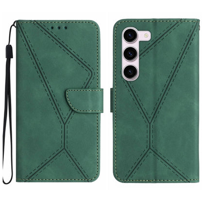 Stitching Embossed Leather Phone Case, For Samsung Galaxy S23 5G, For Samsung Galaxy S23 Ultra 5G, For Samsung Galaxy S22 5G, For Samsung Galaxy S22+ 5G, For Samsung Galaxy S22 Ultra 5G, For Samsung Galaxy S21 5G, For Samsung Galaxy S21 FE 5G          ...