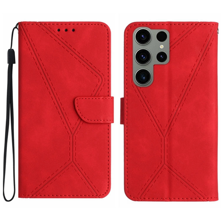 Stitching Embossed Leather Phone Case, For Samsung Galaxy S23 5G, For Samsung Galaxy S23 Ultra 5G, For Samsung Galaxy S22 5G, For Samsung Galaxy S22+ 5G, For Samsung Galaxy S22 Ultra 5G, For Samsung Galaxy S21 5G, For Samsung Galaxy S21 FE 5G          ...
