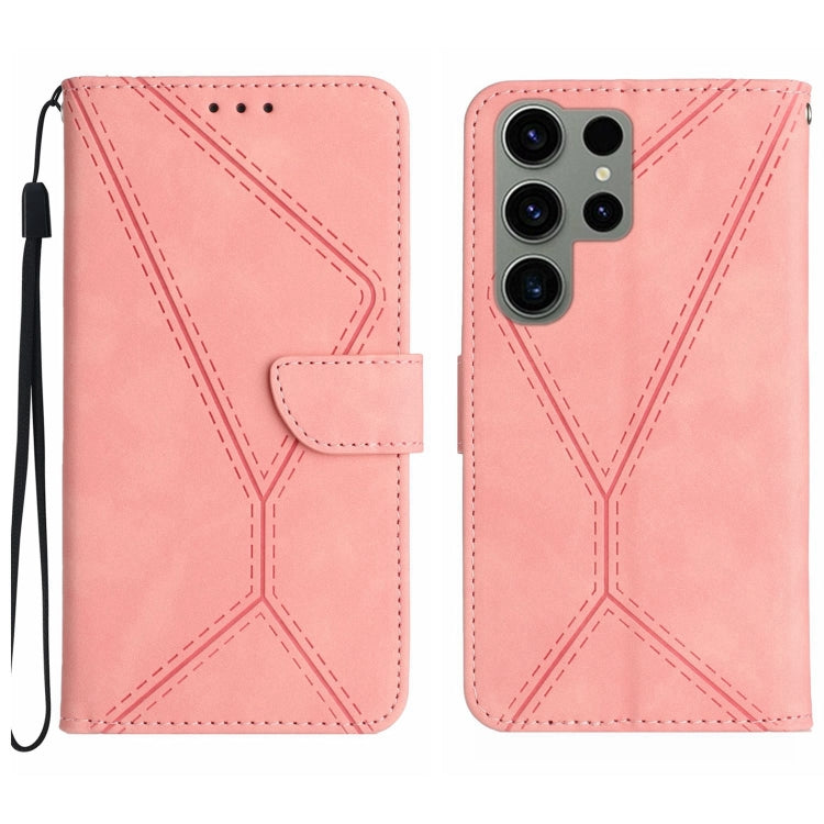 Stitching Embossed Leather Phone Case, For Samsung Galaxy S23 5G, For Samsung Galaxy S23 Ultra 5G, For Samsung Galaxy S22 5G, For Samsung Galaxy S22+ 5G, For Samsung Galaxy S22 Ultra 5G, For Samsung Galaxy S21 5G, For Samsung Galaxy S21 FE 5G          ...