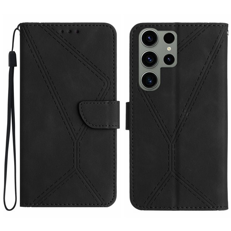Stitching Embossed Leather Phone Case, For Samsung Galaxy S23 5G, For Samsung Galaxy S23 Ultra 5G, For Samsung Galaxy S22 5G, For Samsung Galaxy S22+ 5G, For Samsung Galaxy S22 Ultra 5G, For Samsung Galaxy S21 5G, For Samsung Galaxy S21 FE 5G          ...
