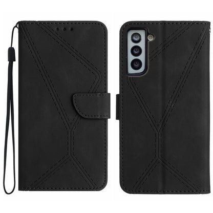 Stitching Embossed Leather Phone Case, For Samsung Galaxy S23 5G, For Samsung Galaxy S23 Ultra 5G, For Samsung Galaxy S22 5G, For Samsung Galaxy S22+ 5G, For Samsung Galaxy S22 Ultra 5G, For Samsung Galaxy S21 5G, For Samsung Galaxy S21 FE 5G          ...