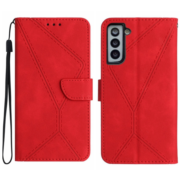 Stitching Embossed Leather Phone Case, For Samsung Galaxy S23 5G, For Samsung Galaxy S23 Ultra 5G, For Samsung Galaxy S22 5G, For Samsung Galaxy S22+ 5G, For Samsung Galaxy S22 Ultra 5G, For Samsung Galaxy S21 5G, For Samsung Galaxy S21 FE 5G          ...
