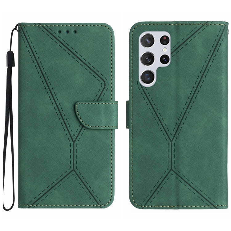 Stitching Embossed Leather Phone Case, For Samsung Galaxy S23 5G, For Samsung Galaxy S23 Ultra 5G, For Samsung Galaxy S22 5G, For Samsung Galaxy S22+ 5G, For Samsung Galaxy S22 Ultra 5G, For Samsung Galaxy S21 5G, For Samsung Galaxy S21 FE 5G          ...