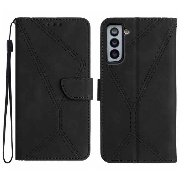 Stitching Embossed Leather Phone Case, For Samsung Galaxy S23 5G, For Samsung Galaxy S23 Ultra 5G, For Samsung Galaxy S22 5G, For Samsung Galaxy S22+ 5G, For Samsung Galaxy S22 Ultra 5G, For Samsung Galaxy S21 5G, For Samsung Galaxy S21 FE 5G          ...