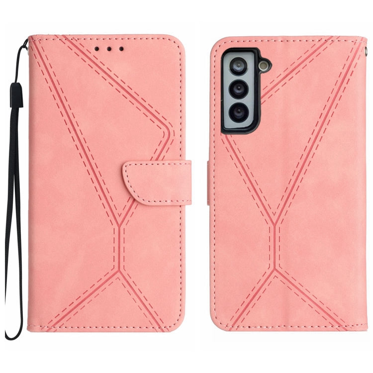 Stitching Embossed Leather Phone Case, For Samsung Galaxy S23 5G, For Samsung Galaxy S23 Ultra 5G, For Samsung Galaxy S22 5G, For Samsung Galaxy S22+ 5G, For Samsung Galaxy S22 Ultra 5G, For Samsung Galaxy S21 5G, For Samsung Galaxy S21 FE 5G          ...