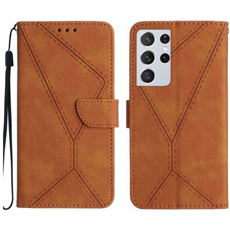 Stitching Embossed Leather Phone Case, For Samsung Galaxy S21 Ultra 5G, For Samsung Galaxy S20, For Samsung Galaxy S20+, For Samsung Galaxy S20 Ultra, For Samsung Galaxy S20 FE, For Samsung Galaxy S10, For Samsung Galaxy S10+, For Samsung Galaxy Note20