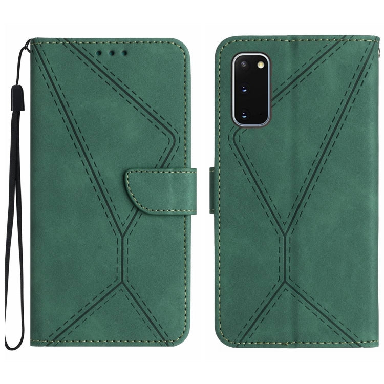 Stitching Embossed Leather Phone Case, For Samsung Galaxy S21 Ultra 5G, For Samsung Galaxy S20, For Samsung Galaxy S20+, For Samsung Galaxy S20 Ultra, For Samsung Galaxy S20 FE, For Samsung Galaxy S10, For Samsung Galaxy S10+, For Samsung Galaxy Note20