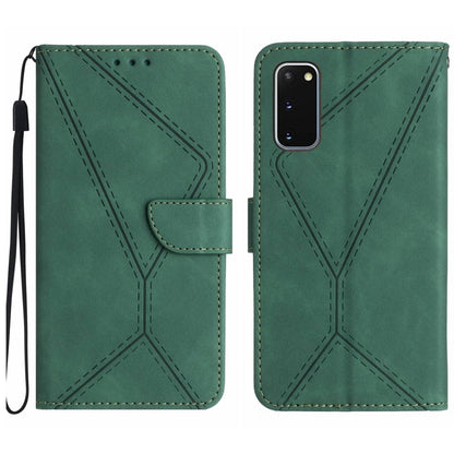 Stitching Embossed Leather Phone Case, For Samsung Galaxy S21 Ultra 5G, For Samsung Galaxy S20, For Samsung Galaxy S20+, For Samsung Galaxy S20 Ultra, For Samsung Galaxy S20 FE, For Samsung Galaxy S10, For Samsung Galaxy S10+, For Samsung Galaxy Note20