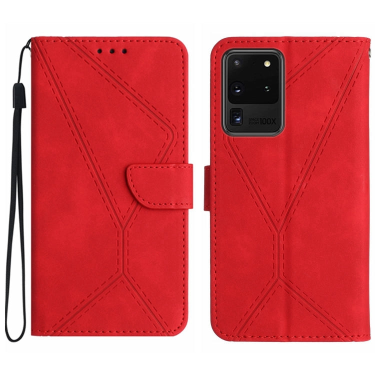 Stitching Embossed Leather Phone Case, For Samsung Galaxy S21 Ultra 5G, For Samsung Galaxy S20, For Samsung Galaxy S20+, For Samsung Galaxy S20 Ultra, For Samsung Galaxy S20 FE, For Samsung Galaxy S10, For Samsung Galaxy S10+, For Samsung Galaxy Note20