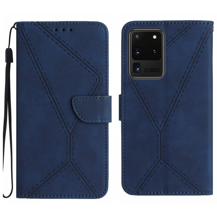 Stitching Embossed Leather Phone Case, For Samsung Galaxy S21 Ultra 5G, For Samsung Galaxy S20, For Samsung Galaxy S20+, For Samsung Galaxy S20 Ultra, For Samsung Galaxy S20 FE, For Samsung Galaxy S10, For Samsung Galaxy S10+, For Samsung Galaxy Note20