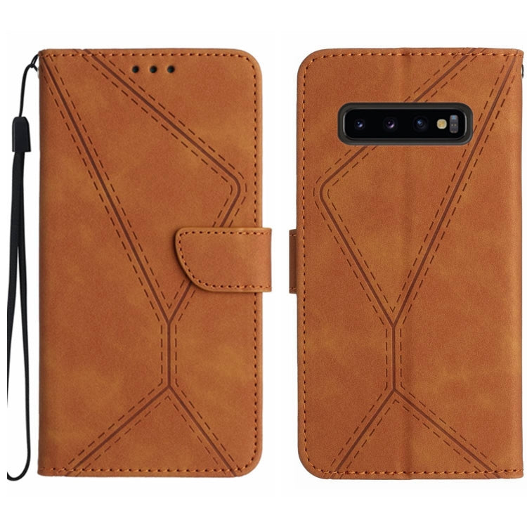 Stitching Embossed Leather Phone Case, For Samsung Galaxy S21 Ultra 5G, For Samsung Galaxy S20, For Samsung Galaxy S20+, For Samsung Galaxy S20 Ultra, For Samsung Galaxy S20 FE, For Samsung Galaxy S10, For Samsung Galaxy S10+, For Samsung Galaxy Note20