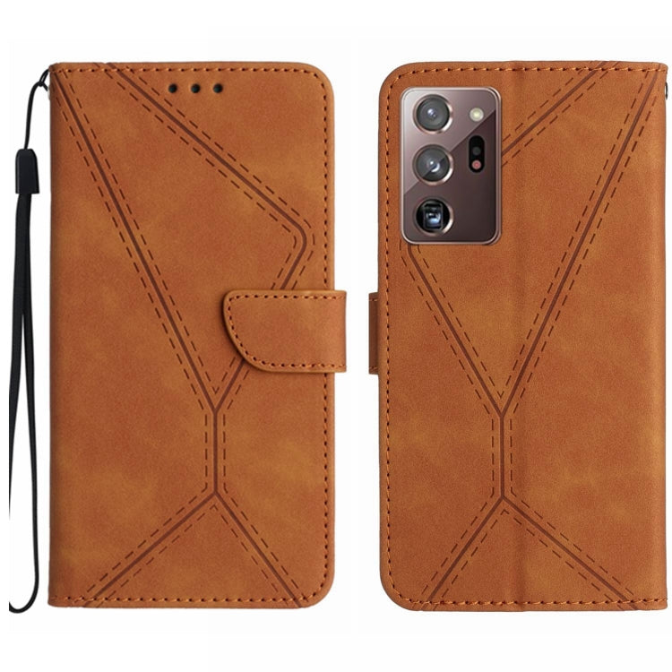 Stitching Embossed Leather Phone Case, For Samsung Galaxy Note20 Ultra, For Samsung Galaxy Note10+, For Samsung Galaxy A03 164mm, For Samsung Galaxy A03 166mm, For Samsung Galaxy A03s 165.8mm, For Samsung Galaxy A03s 166mm                              ...