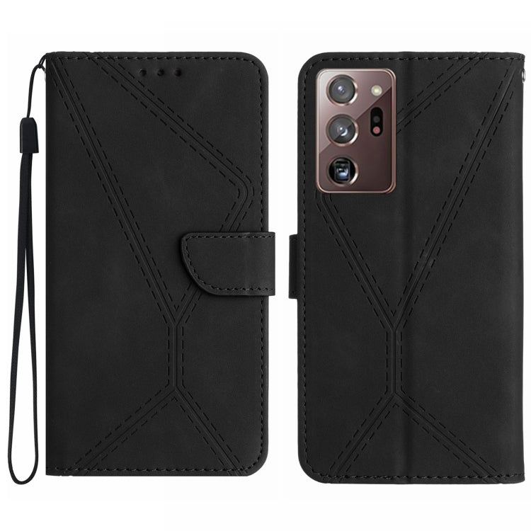 Stitching Embossed Leather Phone Case, For Samsung Galaxy Note20 Ultra, For Samsung Galaxy Note10+, For Samsung Galaxy A03 164mm, For Samsung Galaxy A03 166mm, For Samsung Galaxy A03s 165.8mm, For Samsung Galaxy A03s 166mm                              ...