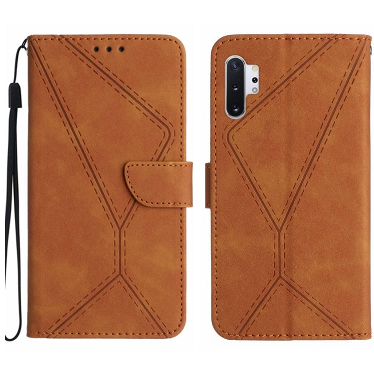 Stitching Embossed Leather Phone Case, For Samsung Galaxy Note20 Ultra, For Samsung Galaxy Note10+, For Samsung Galaxy A03 164mm, For Samsung Galaxy A03 166mm, For Samsung Galaxy A03s 165.8mm, For Samsung Galaxy A03s 166mm                              ...