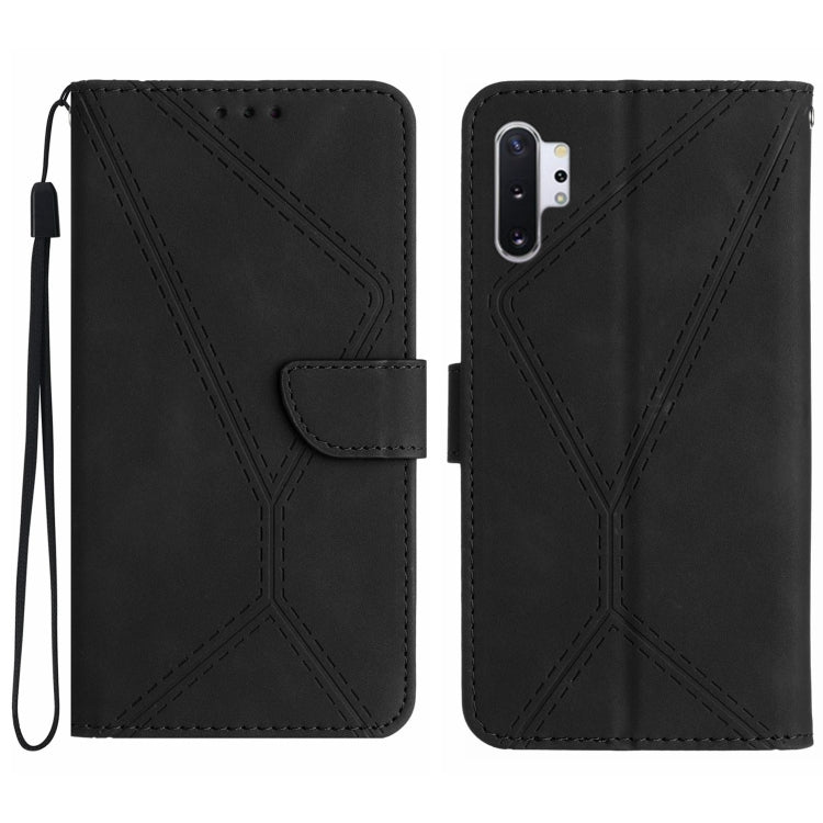 Stitching Embossed Leather Phone Case, For Samsung Galaxy Note20 Ultra, For Samsung Galaxy Note10+, For Samsung Galaxy A03 164mm, For Samsung Galaxy A03 166mm, For Samsung Galaxy A03s 165.8mm, For Samsung Galaxy A03s 166mm                              ...