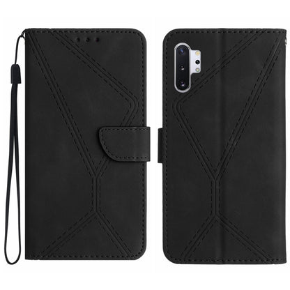 Stitching Embossed Leather Phone Case, For Samsung Galaxy Note20 Ultra, For Samsung Galaxy Note10+, For Samsung Galaxy A03 164mm, For Samsung Galaxy A03 166mm, For Samsung Galaxy A03s 165.8mm, For Samsung Galaxy A03s 166mm                              ...