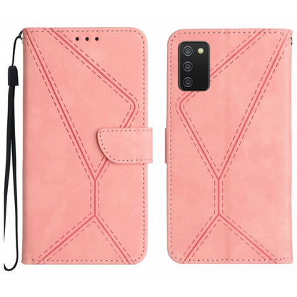 Stitching Embossed Leather Phone Case, For Samsung Galaxy Note20 Ultra, For Samsung Galaxy Note10+, For Samsung Galaxy A03 164mm, For Samsung Galaxy A03 166mm, For Samsung Galaxy A03s 165.8mm, For Samsung Galaxy A03s 166mm                              ...