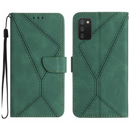 Stitching Embossed Leather Phone Case, For Samsung Galaxy Note20 Ultra, For Samsung Galaxy Note10+, For Samsung Galaxy A03 164mm, For Samsung Galaxy A03 166mm, For Samsung Galaxy A03s 165.8mm, For Samsung Galaxy A03s 166mm                              ...