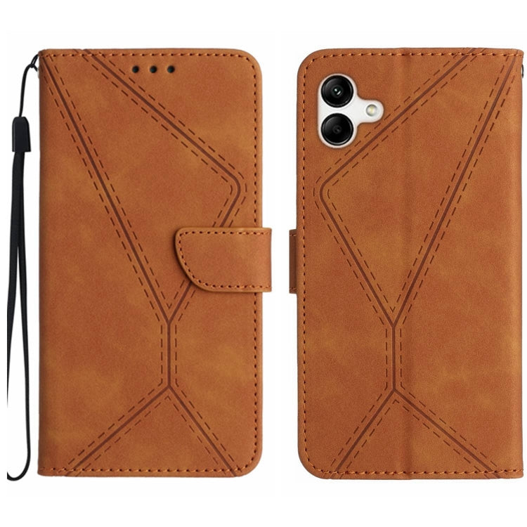 Stitching Embossed Leather Phone Case, For Samsung Galaxy Note20 Ultra, For Samsung Galaxy Note10+, For Samsung Galaxy A03 164mm, For Samsung Galaxy A03 166mm, For Samsung Galaxy A03s 165.8mm, For Samsung Galaxy A03s 166mm                              ...