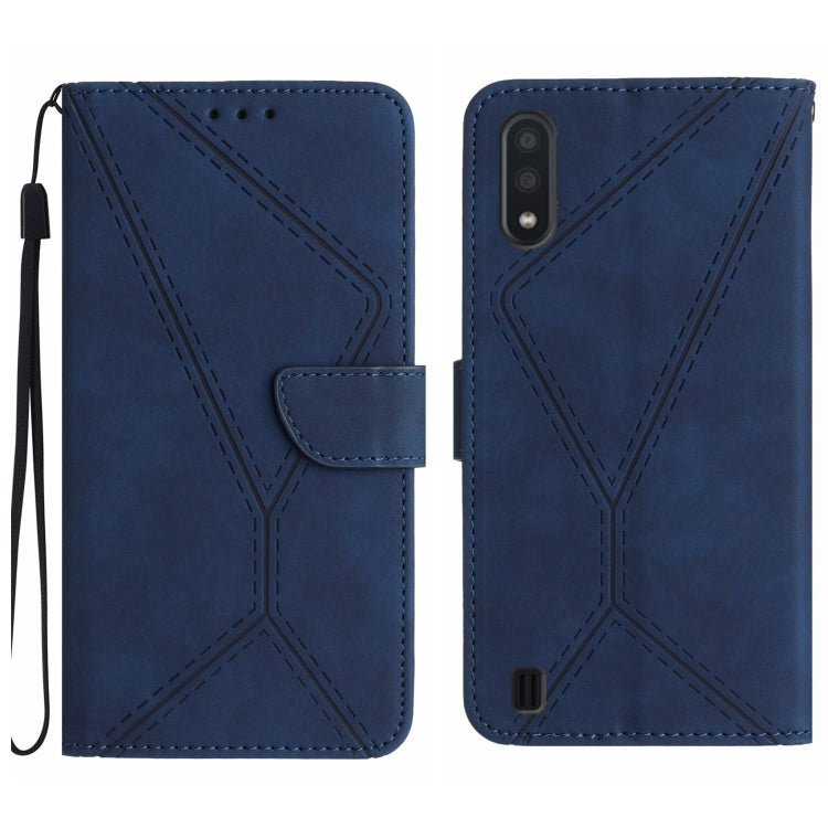 Stitching Embossed Leather Phone Case, For Samsung Galaxy Note20 Ultra, For Samsung Galaxy Note10+, For Samsung Galaxy A03 164mm, For Samsung Galaxy A03 166mm, For Samsung Galaxy A03s 165.8mm, For Samsung Galaxy A03s 166mm                              ...