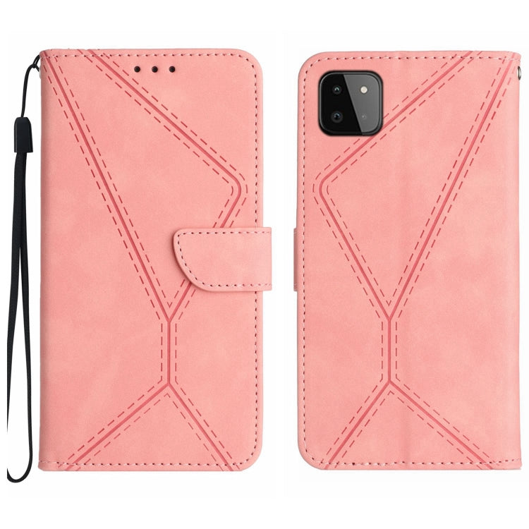 Stitching Embossed Leather Phone Case, For Samsung Galaxy A12 / M12, For Samsung Galaxy A13 4G, For Samsung Galaxy A13 5G / M13 5G, For Samsung Galaxy A14 5G / A14 4G, For Samsung Galaxy A20 / A30, For Samsung Galaxy A20e / A10e, For Samsung Galaxy A22...