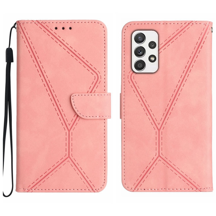 Stitching Embossed Leather Phone Case, For Samsung Galaxy A51 4G, For Samsung Galaxy A51 5G, For Samsung Galaxy A52 / A52s, For Samsung Galaxy A53 5G, For Samsung Galaxy A54 5G, For Samsung Galaxy A70 / A70s, For Samsung Galaxy A71 4G                  ...