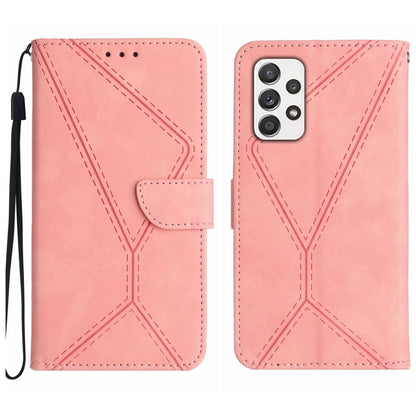 Stitching Embossed Leather Phone Case, For Samsung Galaxy A51 4G, For Samsung Galaxy A51 5G, For Samsung Galaxy A52 / A52s, For Samsung Galaxy A53 5G, For Samsung Galaxy A54 5G, For Samsung Galaxy A70 / A70s, For Samsung Galaxy A71 4G                  ...