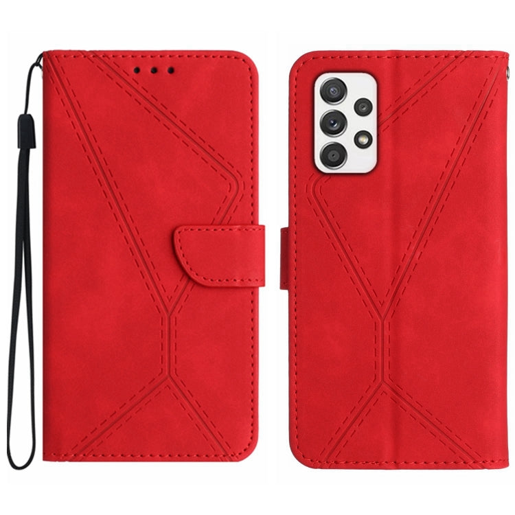 Stitching Embossed Leather Phone Case, For Samsung Galaxy A51 4G, For Samsung Galaxy A51 5G, For Samsung Galaxy A52 / A52s, For Samsung Galaxy A53 5G, For Samsung Galaxy A54 5G, For Samsung Galaxy A70 / A70s, For Samsung Galaxy A71 4G                  ...