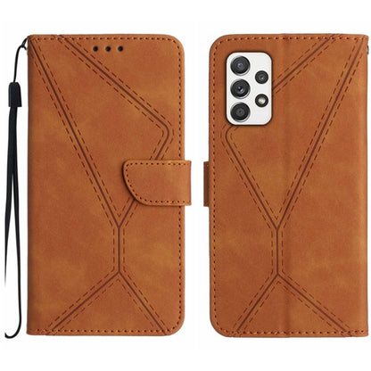 Stitching Embossed Leather Phone Case, For Samsung Galaxy A51 4G, For Samsung Galaxy A51 5G, For Samsung Galaxy A52 / A52s, For Samsung Galaxy A53 5G, For Samsung Galaxy A54 5G, For Samsung Galaxy A70 / A70s, For Samsung Galaxy A71 4G                  ...