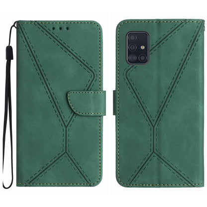 Stitching Embossed Leather Phone Case, For Samsung Galaxy A51 4G, For Samsung Galaxy A51 5G, For Samsung Galaxy A52 / A52s, For Samsung Galaxy A53 5G, For Samsung Galaxy A54 5G, For Samsung Galaxy A70 / A70s, For Samsung Galaxy A71 4G                  ...