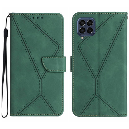 Stitching Embossed Leather Phone Case, For Samsung Galaxy A72 4G/5G, For Samsung Galaxy A73 5G, For Samsung Galaxy F14 5G, For Samsung Galaxy M14 5G, For Samsung Galaxy M33 5G, For Samsung Galaxy M53 5G, For Samsung Galaxy M54 5G