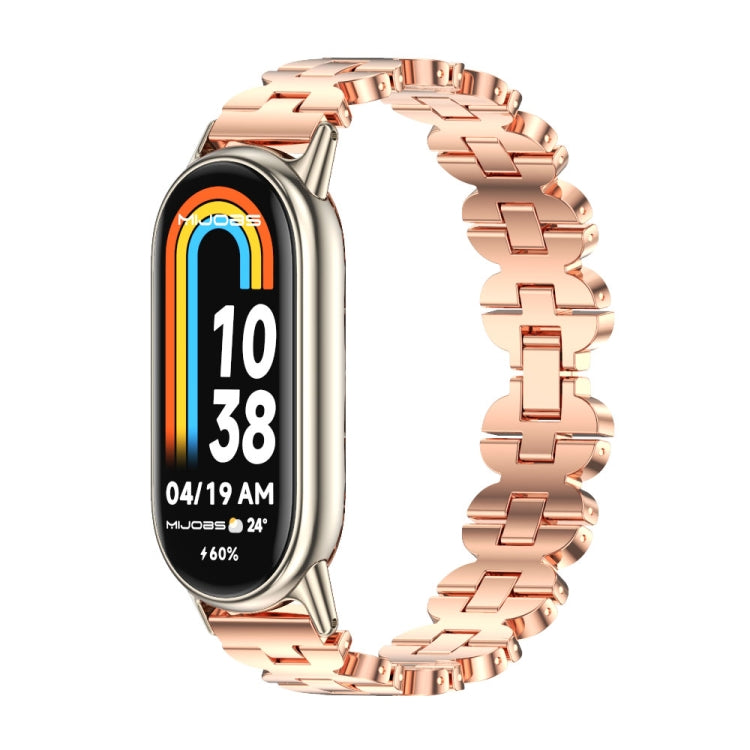 Mijobs Bone Chain Stainless Steel Watch Band, For Xiaomi Smart Band 10 / 9 / 8