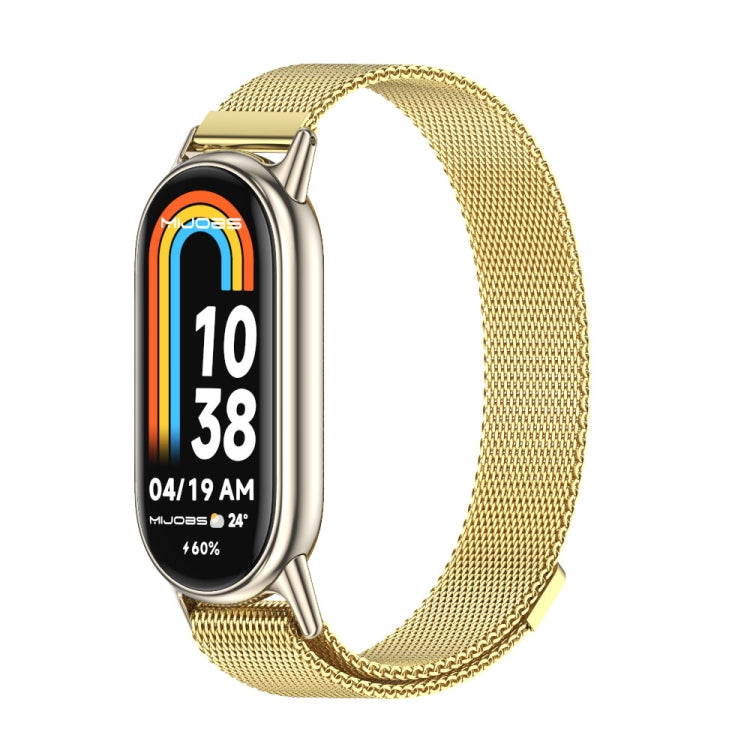 Mijobs Milan Magnetic Metal Stainless Steel Watch Band, For Xiaomi Smart Band 10 / 9 / 8
