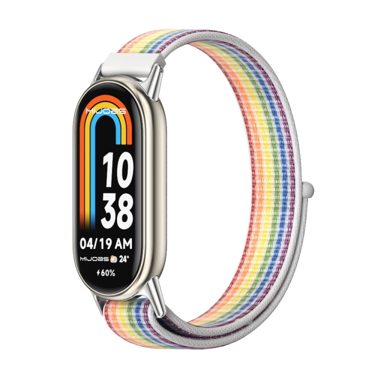 Mijobs Breathable Nylon Loop Watch Band, For Xiaomi Smart Band 10 / 9 / 8