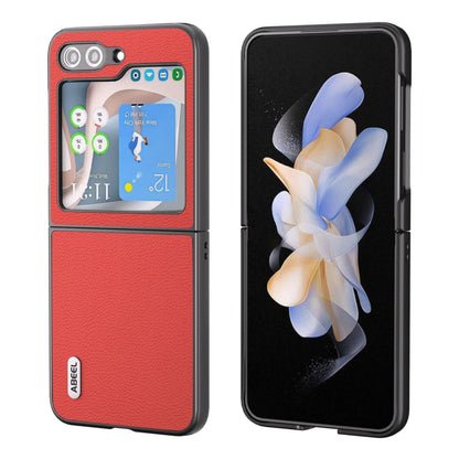 ABEEL Genuine Leather Luolai Series Phone Case, For Samsung Galaxy Z Flip6 / Flip7 FE, For Samsung Galaxy Z Fold6, For Samsung Galaxy Z Fold5, For Samsung Galaxy Z Flip5