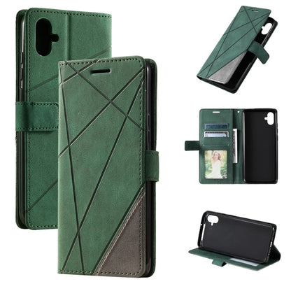 Skin Feel Splicing Leather Phone Case, For Samsung Galaxy A25 5G, For Samsung Galaxy S23 FE 5G, For Samsung Galaxy A24, For Samsung Galaxy A04e /F04, For Samsung Galaxy A34 5G, For Samsung Galaxy A54 5G