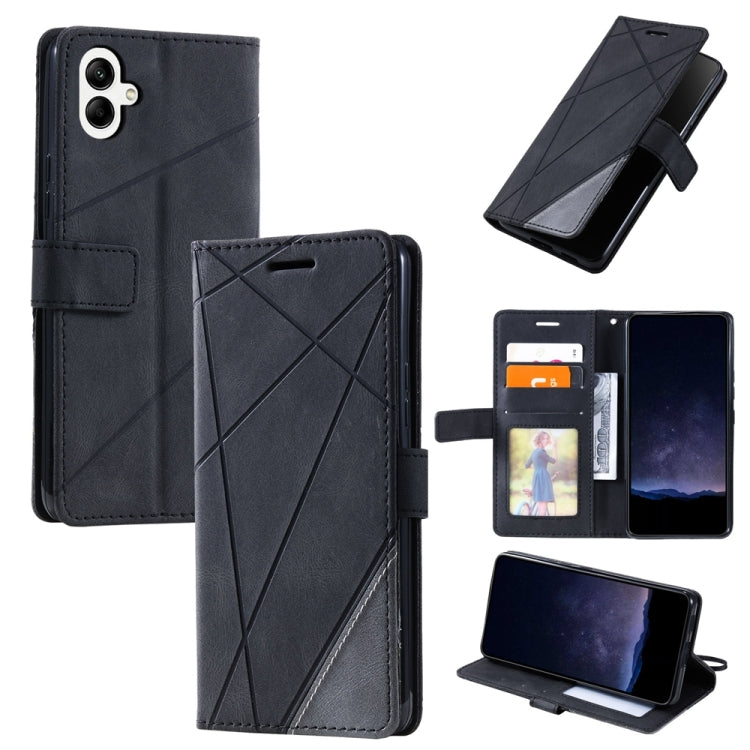 Skin Feel Splicing Leather Phone Case, For Samsung Galaxy Xcover 7, For Samsung Galaxy A55 5G, For Samsung Galaxy A35 5G, For Samsung Galaxy S24 Ultra 5G, For Samsung Galaxy S24+ 5G, For Samsung Galaxy S24 5G, For Samsung Galaxy A15                    ...