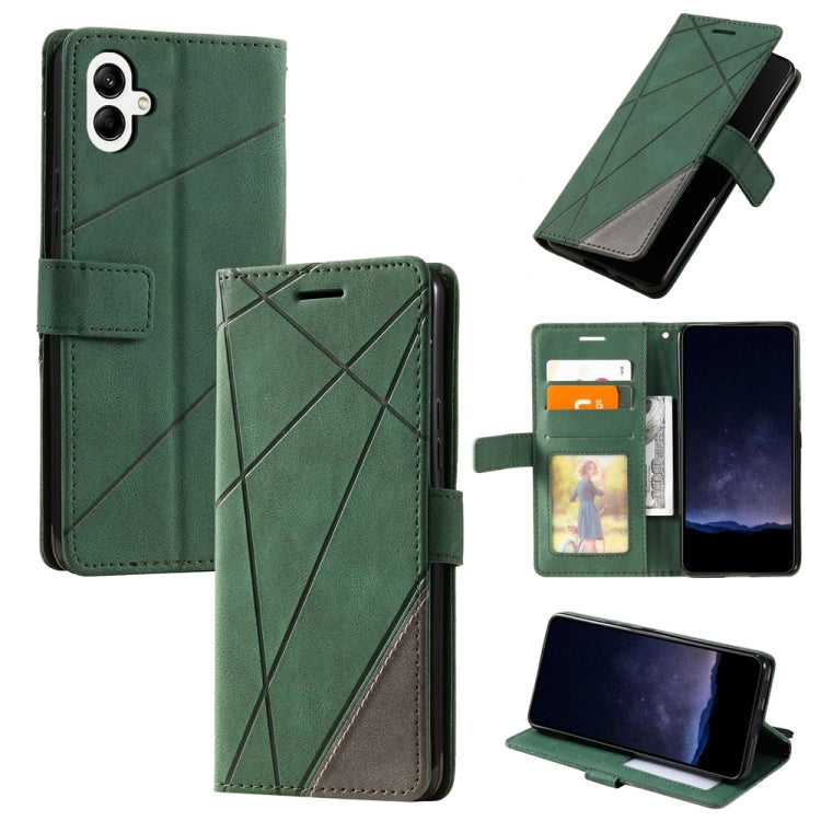Skin Feel Splicing Leather Phone Case, For Samsung Galaxy Xcover 7, For Samsung Galaxy A55 5G, For Samsung Galaxy A35 5G, For Samsung Galaxy S24 Ultra 5G, For Samsung Galaxy S24+ 5G, For Samsung Galaxy S24 5G, For Samsung Galaxy A15                    ...