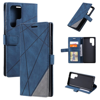 Skin Feel Splicing Leather Phone Case, For Samsung Galaxy Xcover 7, For Samsung Galaxy A55 5G, For Samsung Galaxy A35 5G, For Samsung Galaxy S24 Ultra 5G, For Samsung Galaxy S24+ 5G, For Samsung Galaxy S24 5G, For Samsung Galaxy A15                    ...