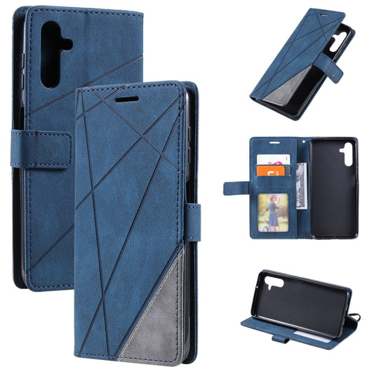 Skin Feel Splicing Leather Phone Case, For Samsung Galaxy A25 5G, For Samsung Galaxy S23 FE 5G, For Samsung Galaxy A24, For Samsung Galaxy A04e /F04, For Samsung Galaxy A34 5G, For Samsung Galaxy A54 5G