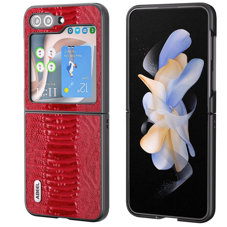 ABEEL Genuine Leather Weilai Series Phone Case, For Samsung Galaxy Z Flip6 / Flip7 FE, For Samsung Galaxy Z Fold6, For Samsung Galaxy Z Fold5, For Samsung Galaxy Z Flip5