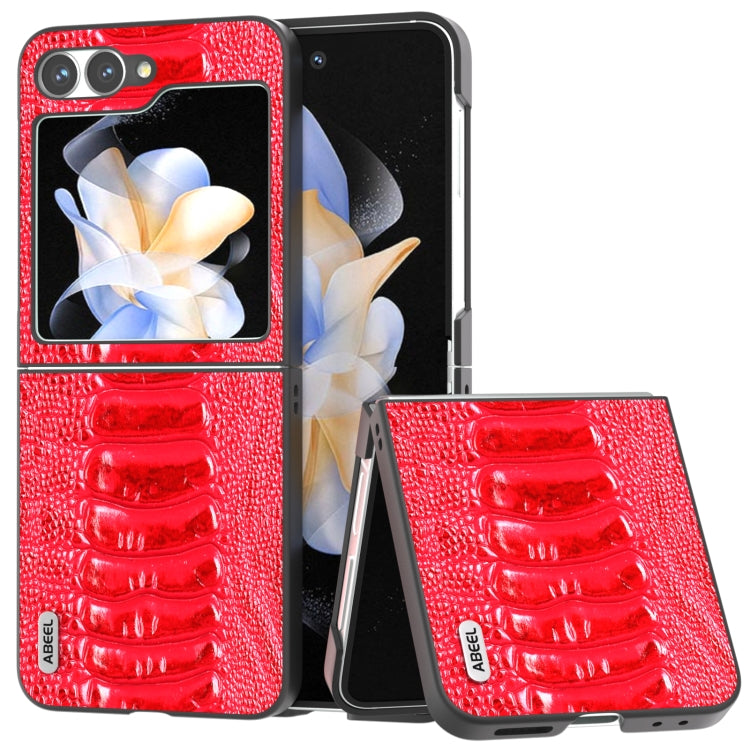 ABEEL Genuine Leather Weilai Series Phone Case, For Samsung Galaxy Z Flip6 / Flip7 FE, For Samsung Galaxy Z Fold6, For Samsung Galaxy Z Fold5, For Samsung Galaxy Z Flip5