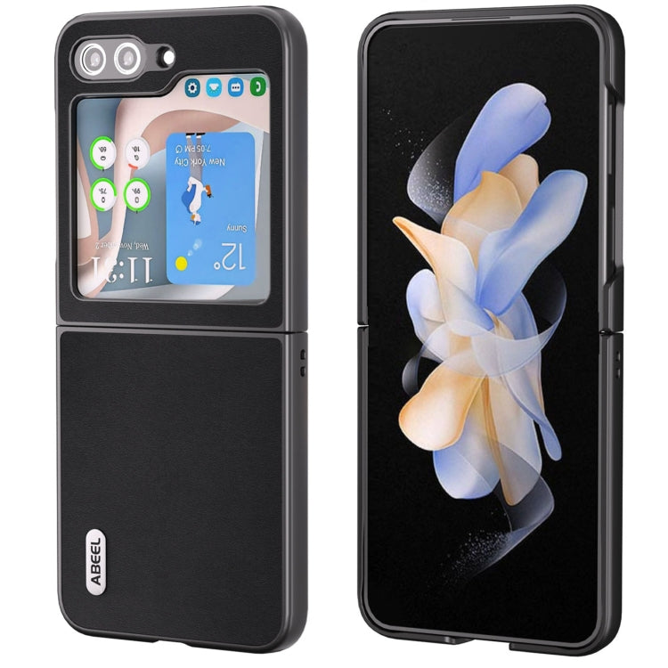 ABEEL Genuine Leather Xiaoya Series Phone Case, For Samsung Galaxy Z Flip6 / Flip7 FE, For Samsung Galaxy Z Fold6, For Samsung Galaxy Z Fold5, For Samsung Galaxy Z Flip5