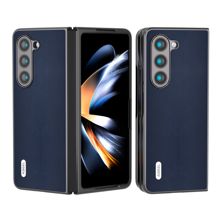 ABEEL Genuine Leather Xiaoya Series Phone Case, For Samsung Galaxy Z Flip6 / Flip7 FE, For Samsung Galaxy Z Fold6, For Samsung Galaxy Z Fold5, For Samsung Galaxy Z Flip5